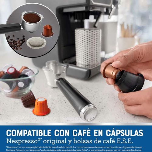 Cafetera Espresso Oster PrimaLatte Touch 3en1 Comp Nespresso