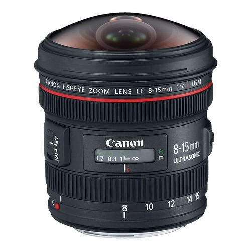 Lente Canon EF 8-15mm f/4 L Ojo de Pez USM Fisheye Zoom