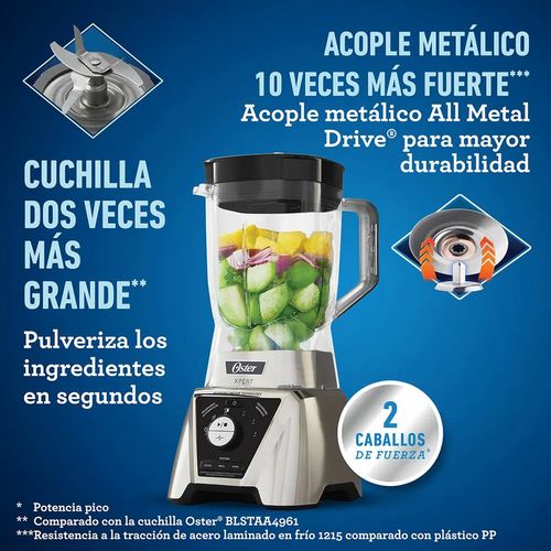 Licuadora Oster Xpert Series Jarra Tritan Control Texturas