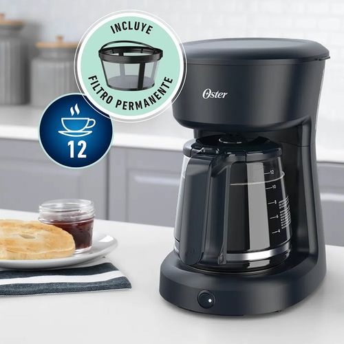 Cafetera de Filtro Permanente Oster 12 tazas BVSTDCS12B