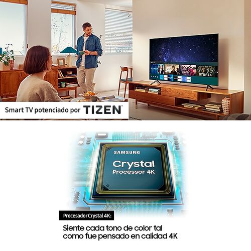 Smart Tv Samsung 43" 4K UHD Crystal Processor HDR AU7000