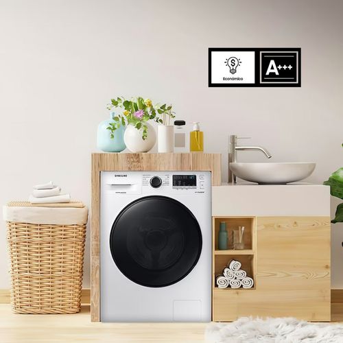 Lavarropas Samsung Inverter Ecobubble 7kg A WW70aa Blanco