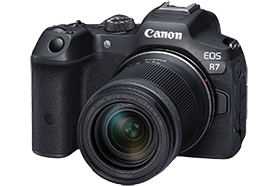 Camara Canon EOS R7 RF-S 18-45MM & Microfono Dm-e100 Estereo Unidirec C/ Protector Viento