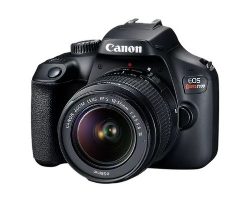 Camara Canon Rebel T100 18-55 DCIII USCAN y Lente EF75-300M