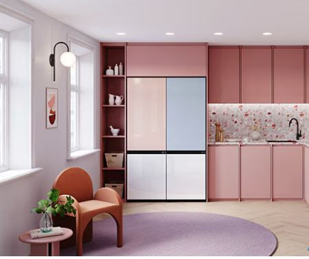 Panel Superior Heladera Samsung Bespoke RB33 - Glam Pink
