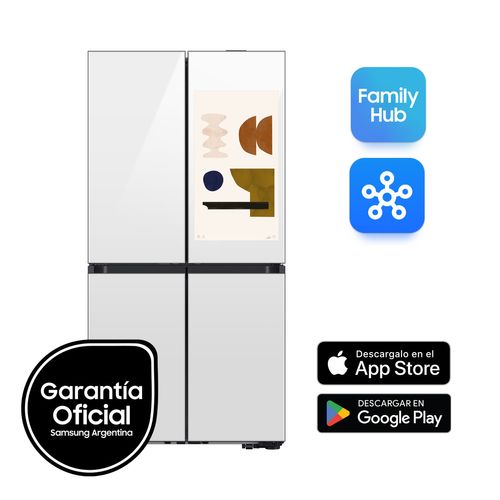 Heladera Samsung Bespoke French RF29 Con Pantalla 699 Lts