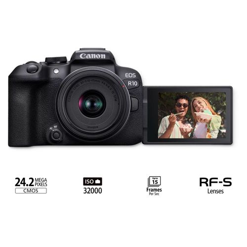 Camara Digital Canon EOS R10 Kit RF-S 18-45mm 4.5-6.3 IS STM
