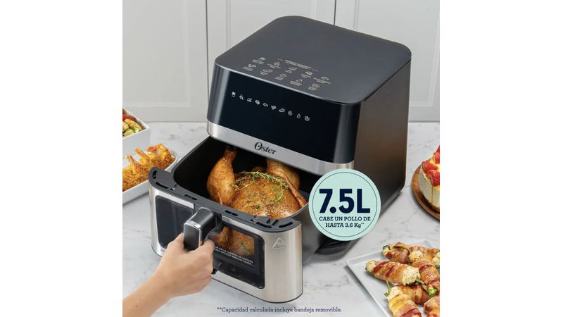 Freidora de Aire Digital Oster Litros con Ventana Vstore