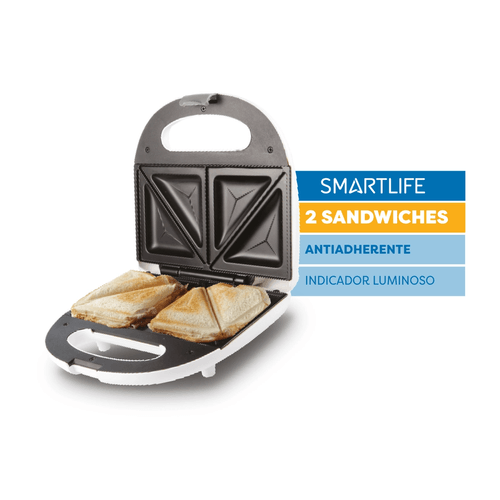 Sandwichera Electrica Smartlife 700W Antiadherente SL-SW3383