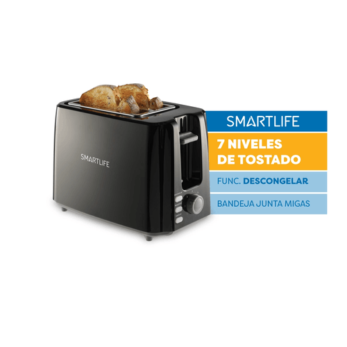 Tostadora Electrica Smartlife 750W SL-TO1301B