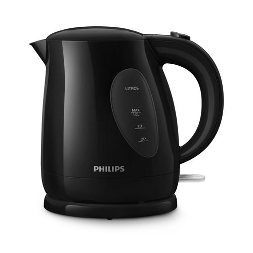 Pava Electrica Hervidora Philips HD4695 1 Litro Negra