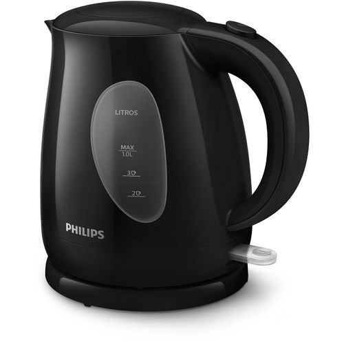 Pava Electrica Hervidora Philips HD4695 1 Litro Negra