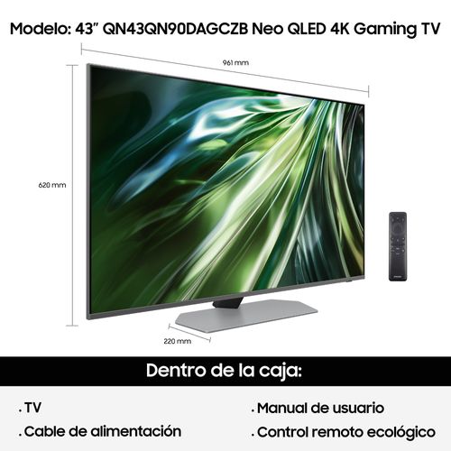 Smart Tv Samsung QN90D 43 Neo QLED 4K Gaming