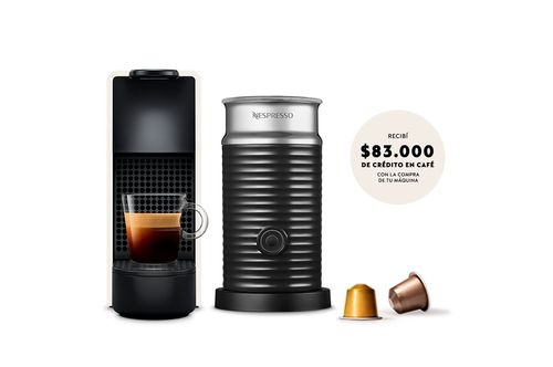 Cafetera Nespresso Essenza Mini C 220V Blanca + Aeroccino