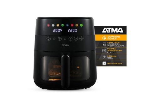Freidora de Aire Digital Atma 6Lts FR246ABP Negro