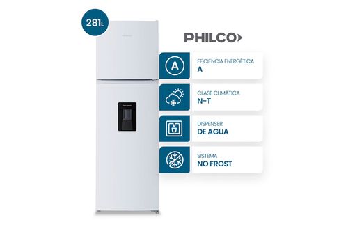 Heladera con Freezer No Frost Philco PHNT267BD2 281L Blanco