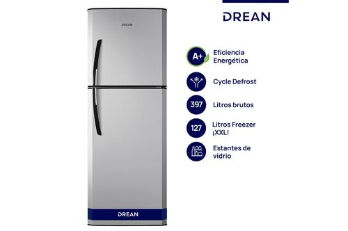 Heladera Cíclica Drean HDR400F30S 397L Silver