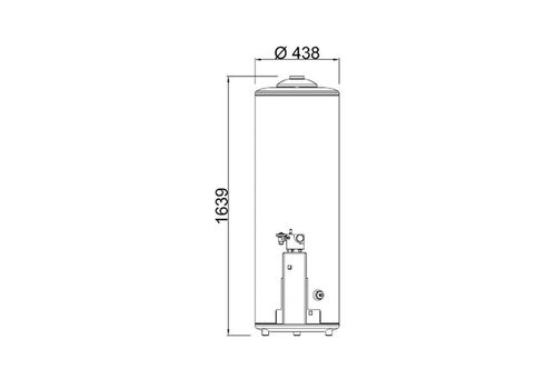 Termotanque a Gas Longvie 132L TP600AP de Pie