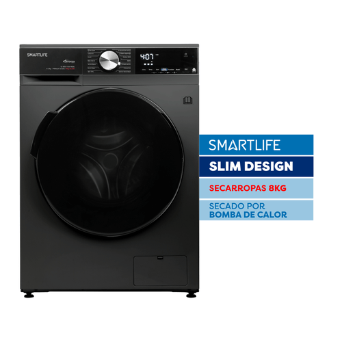 Secarropas por bomba de calor Smartlife SL-DYHP08G 8 Kg Gris