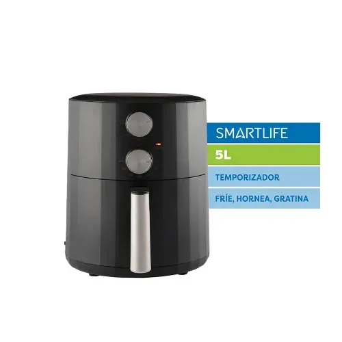 Freidora de Aire Smartlife Manual 5Lts SL-AF0050MB