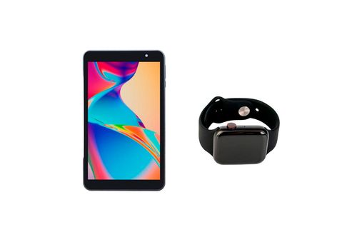 Tablet Kassel SK3403 8” 64GB 3GB Android 13 Negro + SmartWatch Negro