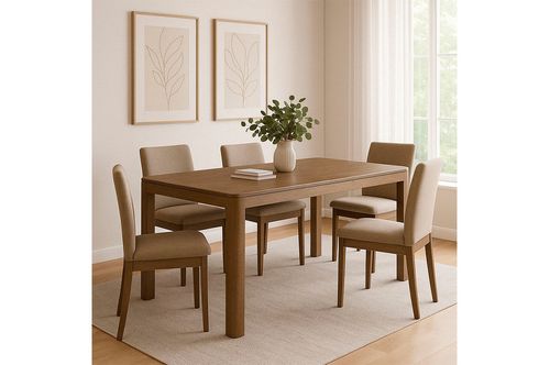 Mesa Lacar 1,60 Castaño Pergamino Muebles