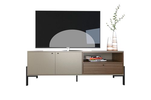 Rack TV Tables 4251 2 Puertas 1.52 Mts Gris Nogal