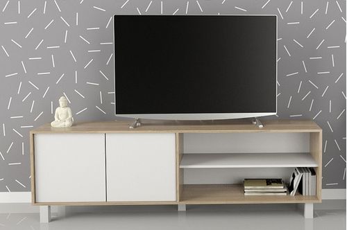 RACK TV TABLES ART. 4100  - HASTA 75' 2PTAS.ESTANTE-OLMO FINLANDES