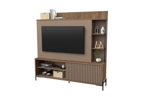 Mueble Varillado TV 65” Delos 1,80M DRO05 Roble Gris
