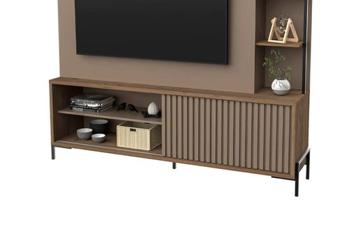 Mueble Varillado TV 65” Delos 1,80M DRO05 Roble Gris