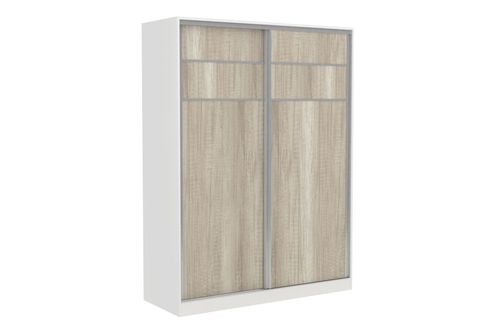 PLACARD CORREDIZO 1,50 BLANCO/HELSINKI PERGAMINO MUEBLES