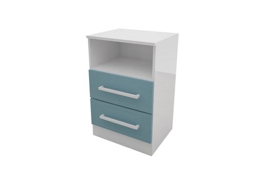 Mesa de Luz Infantil Delos DJ120 2 Caj Azul