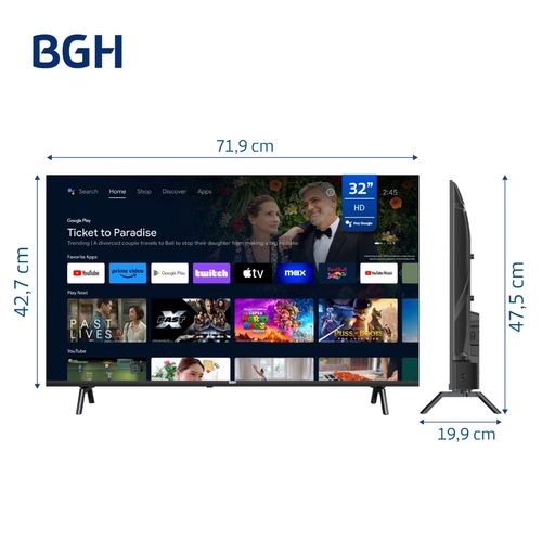 Smart TV LED HD 32" BGH ANDROID B3225S5A