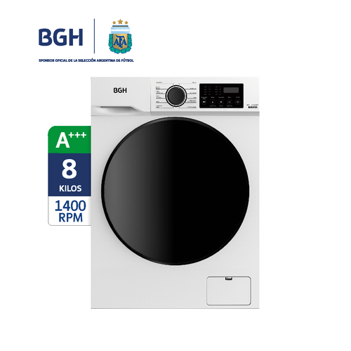 Lavarropas BGH Inverter Carga Frontal 8kg BWFE08W24AR