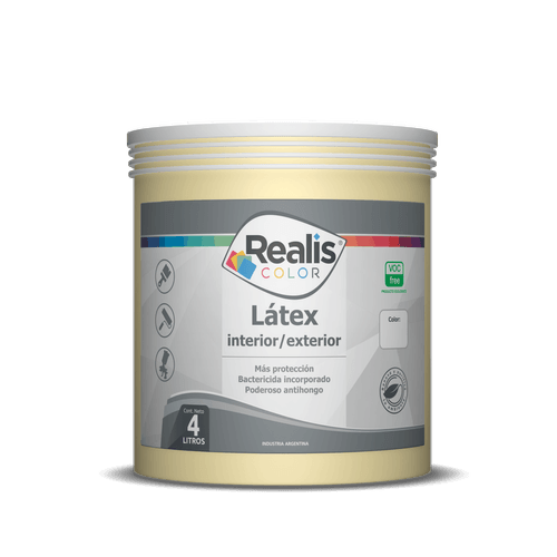 Latex interior exterior amarillo sahara 4 L