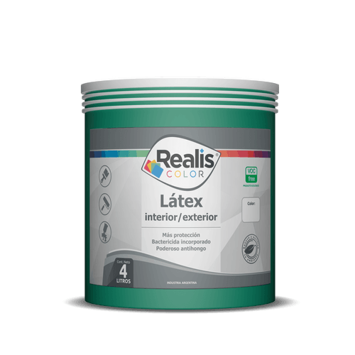 Latex interior exterior verde roma 4 L