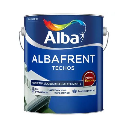 Albafrent Techos impermeabilizante blanco satinado 4 kg