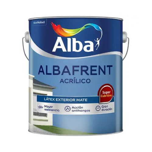 Albafrent acrilico latex exterior blanco mate 10 L