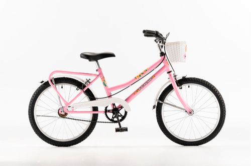 Bicicleta Little Cruiser Futura C/Canasto 5214 R20 Rosa