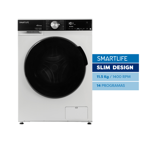 Lavarropas Smartlife SL-WMI1151400W Inverter 11.5KG Blanco