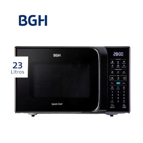Microondas BGH Eco Negro Digital 23 Litros B223DN20I