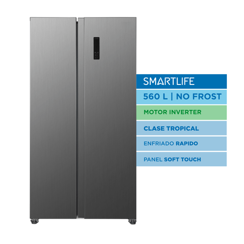 Heladera Side by Side Smartlife SBS690S2P No Frost Digit Inverter 560L