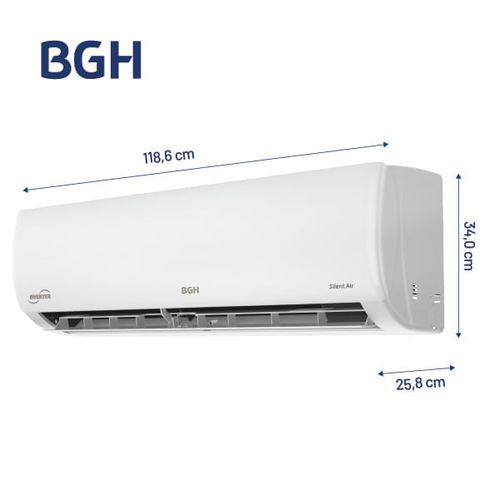 Aire Acondicionado Split Frío/Calor BGH Inverter 9116 Fg BSI106WCAW