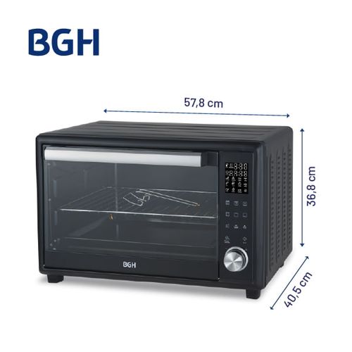 Horno Eléctrico BGH 46 Litros Digital Negro BHE46DN25I