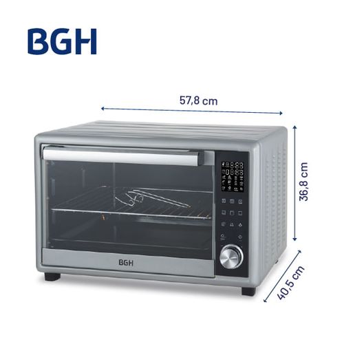 Horno Eléctrico BGH 46 Litros Digital Silver BHE46DS25I