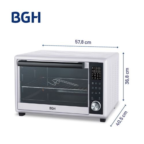 Horno Eléctrico BGH 46 Litros Digital Blanco BHE46DB25I