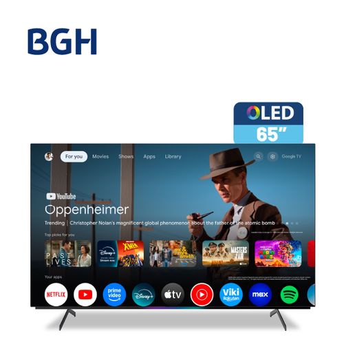 Smart TV OLED 65” BGH 4K Ultra HD Google TV B6524US9GI