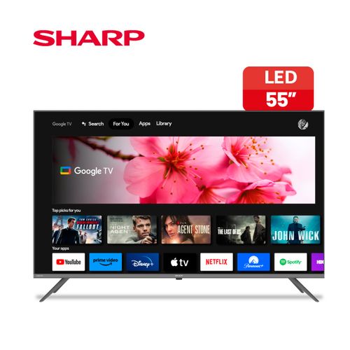 Smart TV UHD 4K 55" SHARP GOOGLE TV 4T-C55FL6L