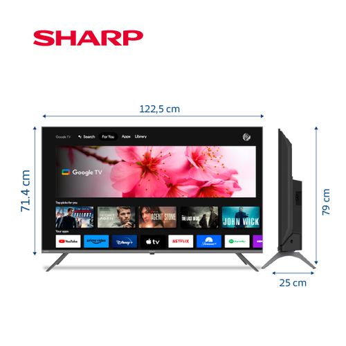 Smart TV UHD 4K 55" SHARP GOOGLE TV 4T-C55FL6L