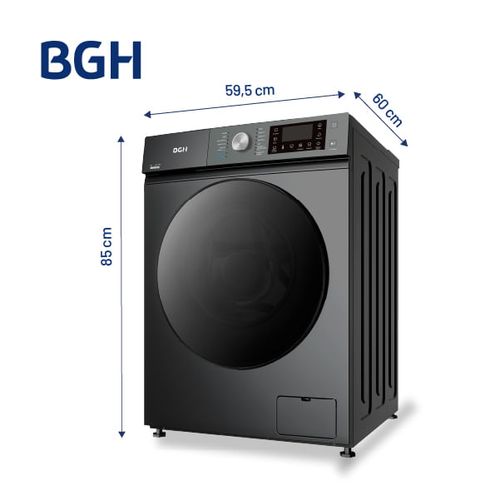 Lavarropas BGH Inverter Carga Frontal Silver 9kg